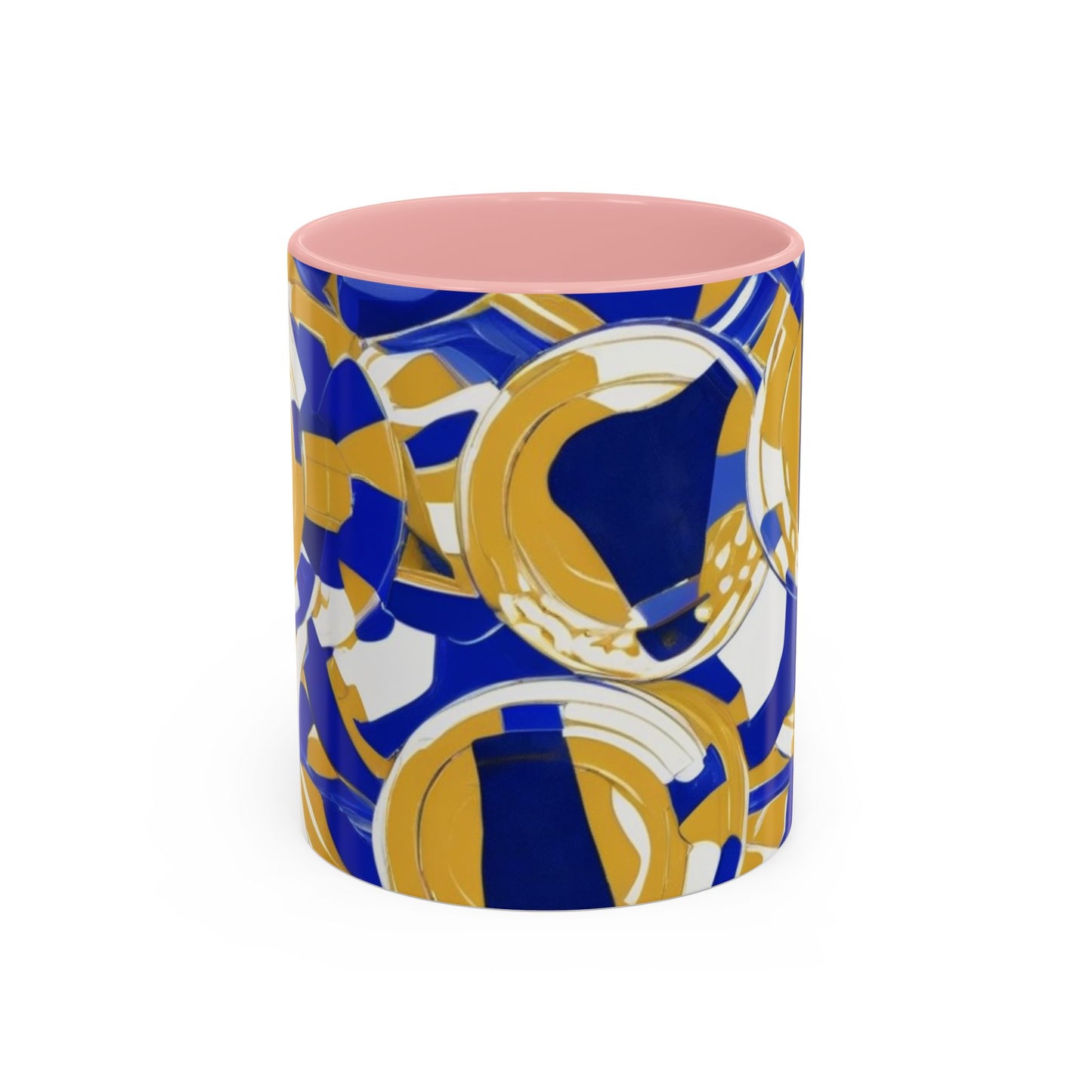 boostlete-field-day-icon-barbell-grainy-line-art-0906 — Accent Mug 11/15oz