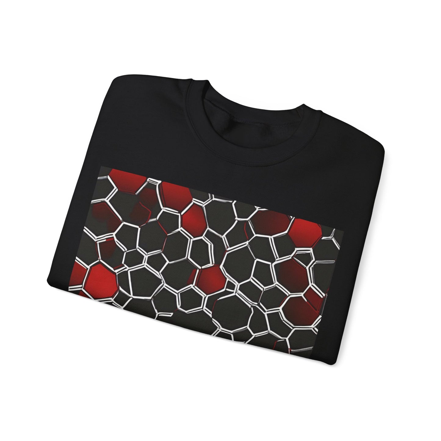 boostlete-quiet-power-pattern-hex-vector-0039 — Unisex Heavy Blend Crewneck (G18000)