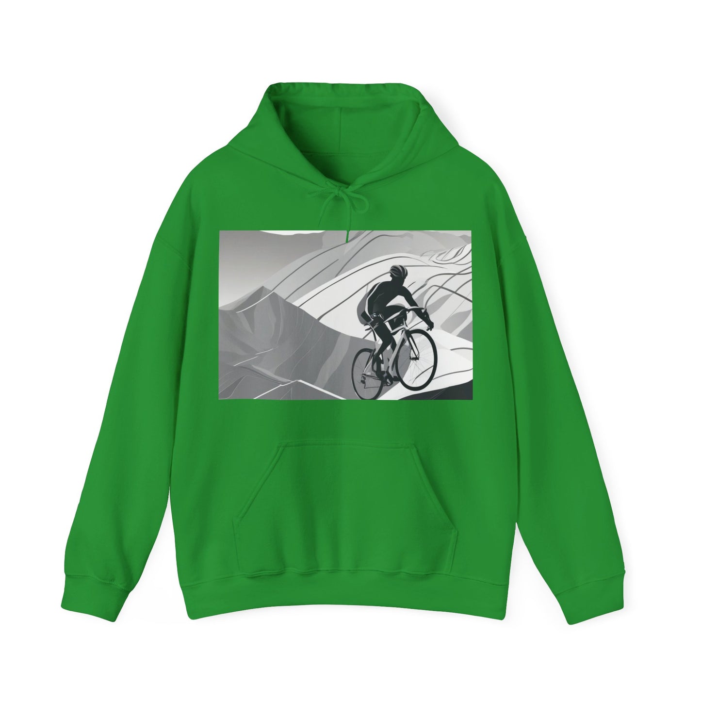 boostlete-recovery-progress-scene-cyclist-motion-vector-0808 — Unisex Heavy Blend Hoodie (G18500)