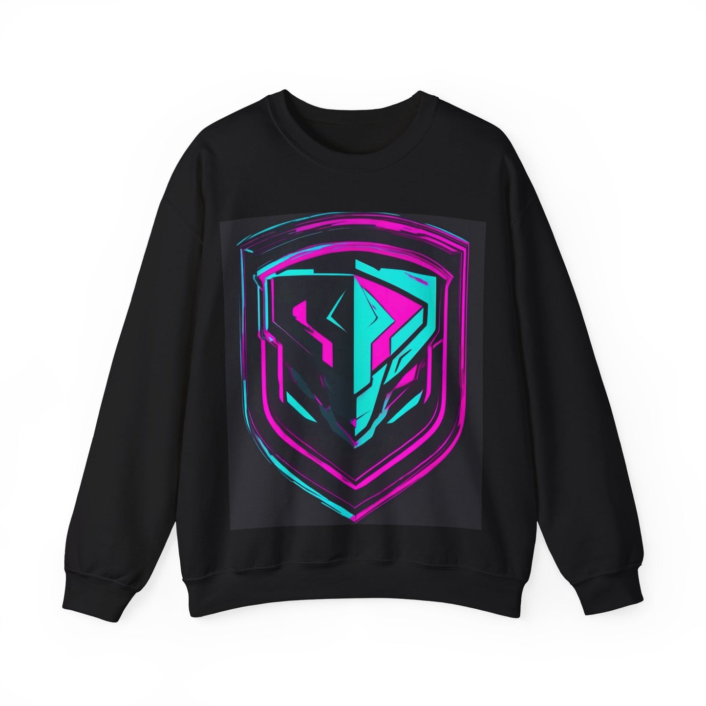 boostlete-pr-season-icon-shield-speed-industrial-0270 — Unisex Heavy Blend Crewneck Sweatshirt (Gildan)