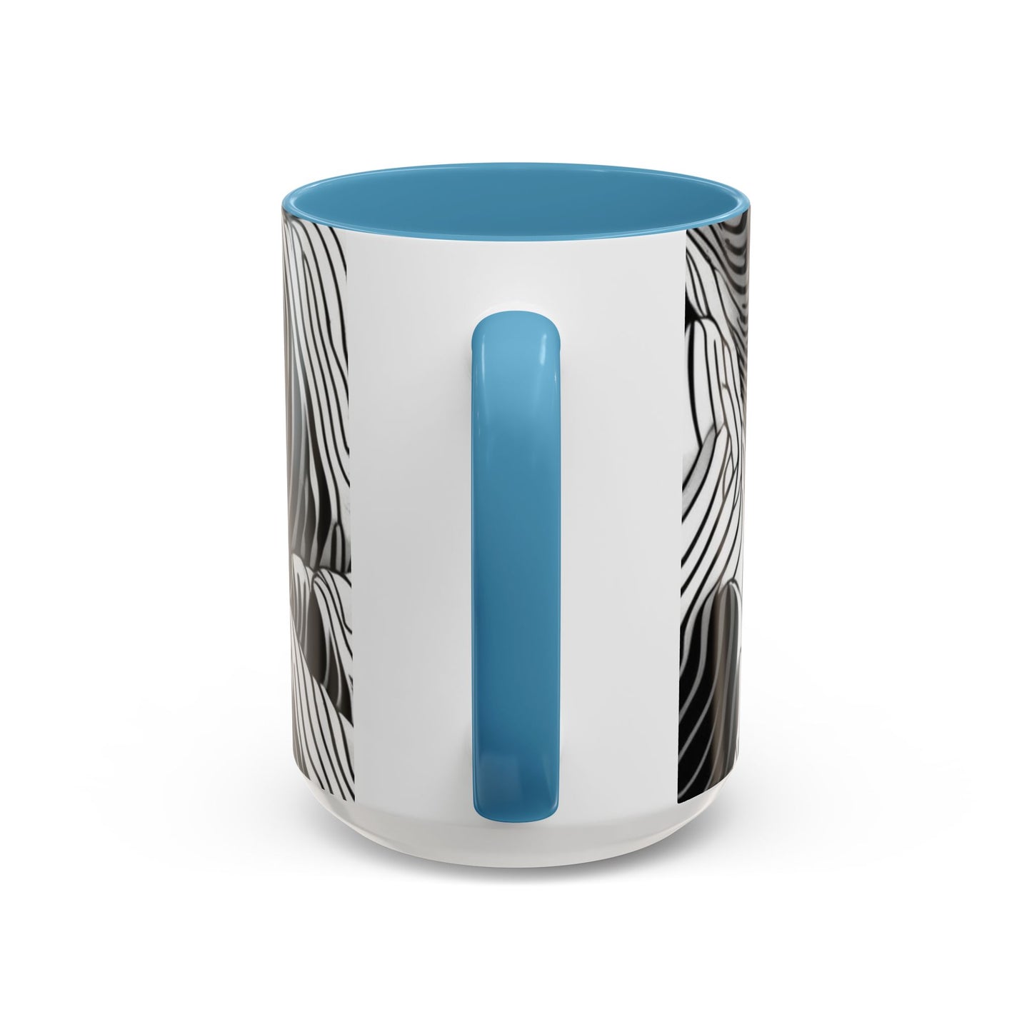 boostlete-field-day-pattern-topographic-isometric-0211 — Accent Mug 11oz/15oz