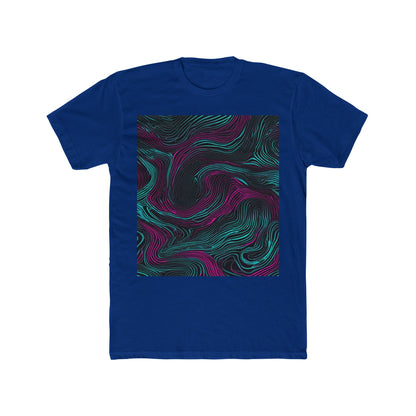 boostlete-am-crew-pattern-topographic-monoline-0075 — Unisex Cotton Crew Tee (NL 3600)