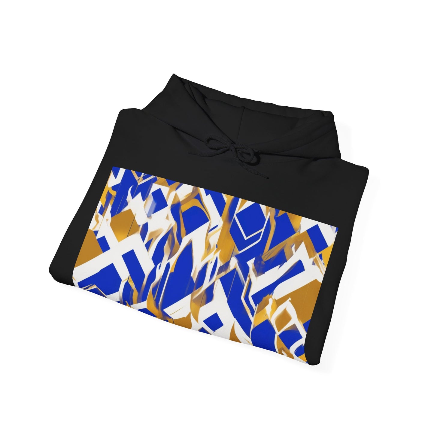 boostlete-field-day-icon-flame-glitch-geometric-0090 — Unisex Heavy Blend Hooded Sweatshirt (Gildan)