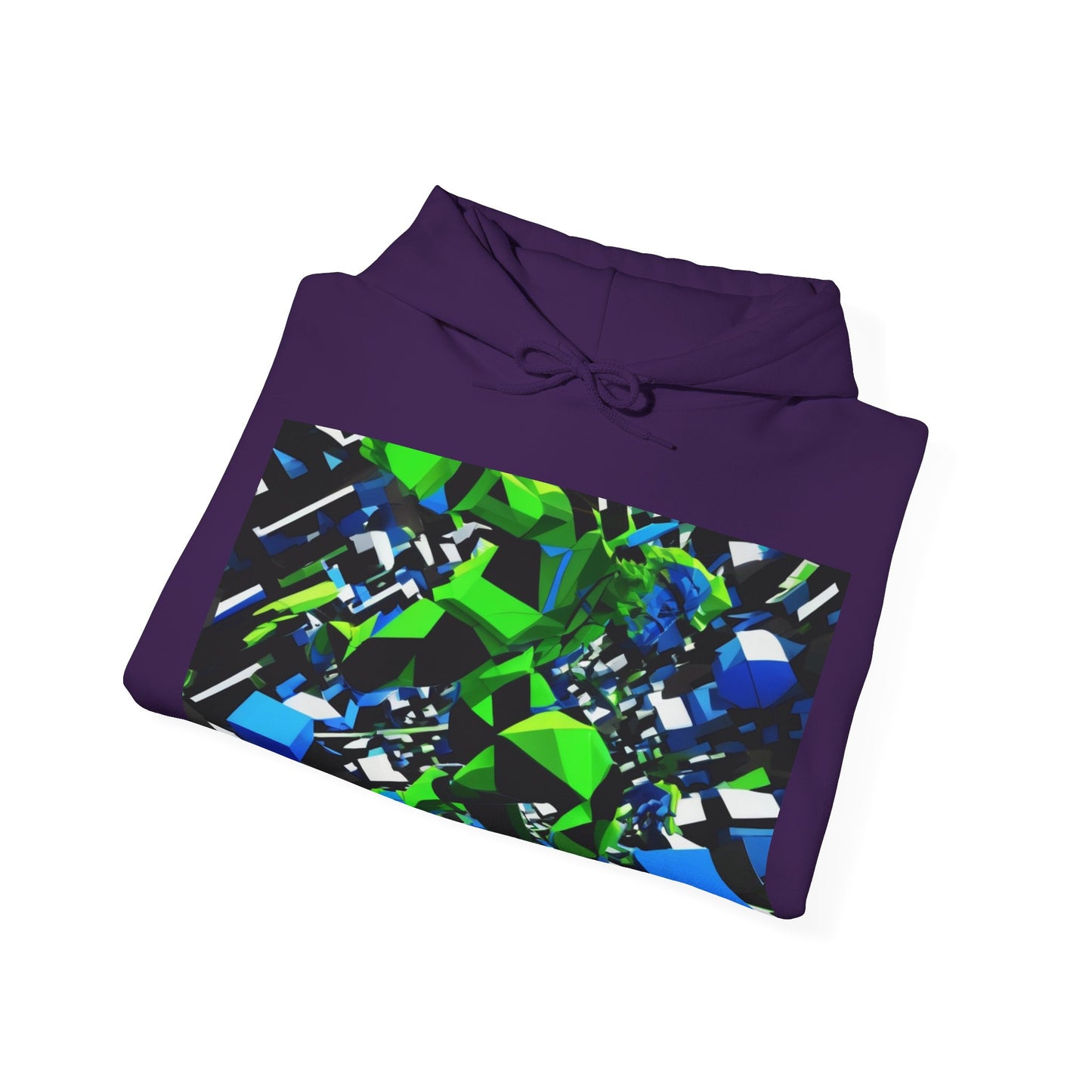 boostlete-pr-season-scene-sprinter-3d-geometric-0896 — Unisex Heavy Blend Hoodie (G18500)