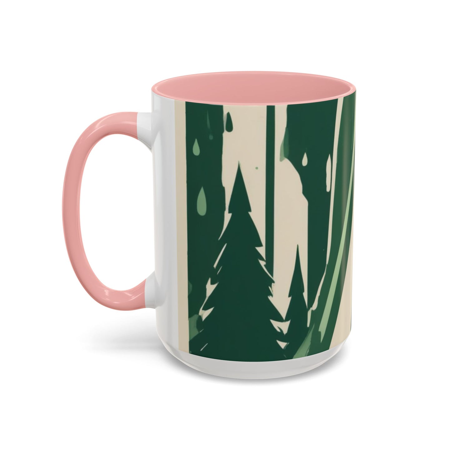 boostlete-quiet-power-icon-water-glitch-retro-0186 — Accent Mug 11oz/15oz