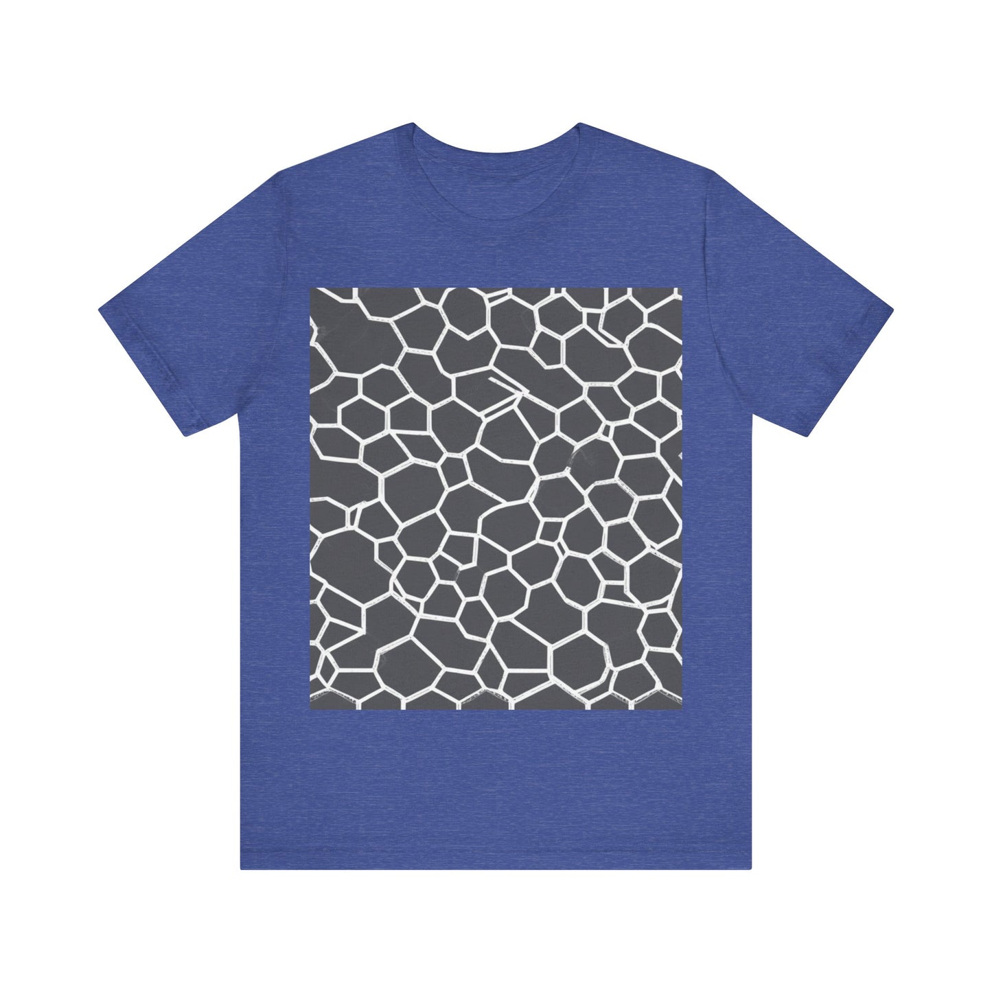 boostlete-iron-intent-pattern-hex-blueprint-0063 — Unisex Jersey Short Sleeve (B+C 3001)