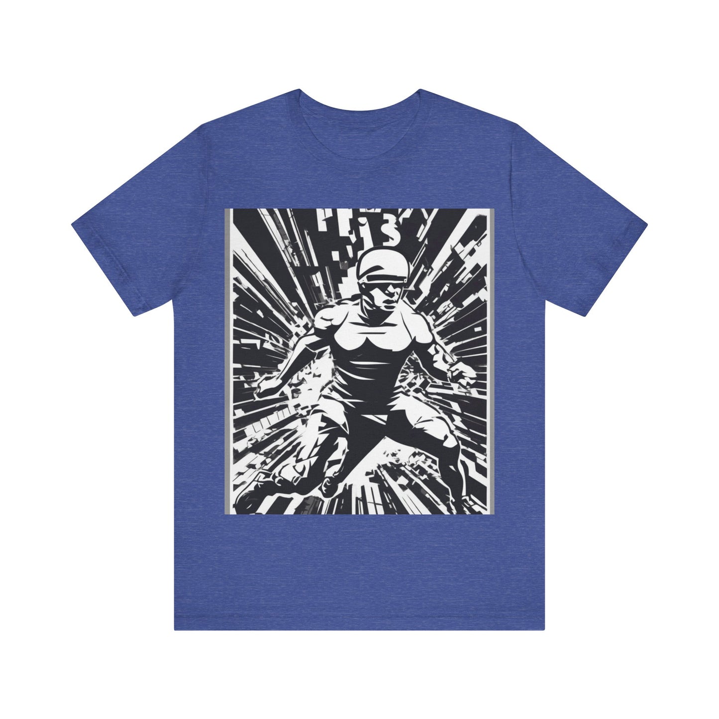 boostlete-field-day-scene-sprinter-halftone-bold-0148 — Unisex Jersey Short Sleeve (B+C 3001)