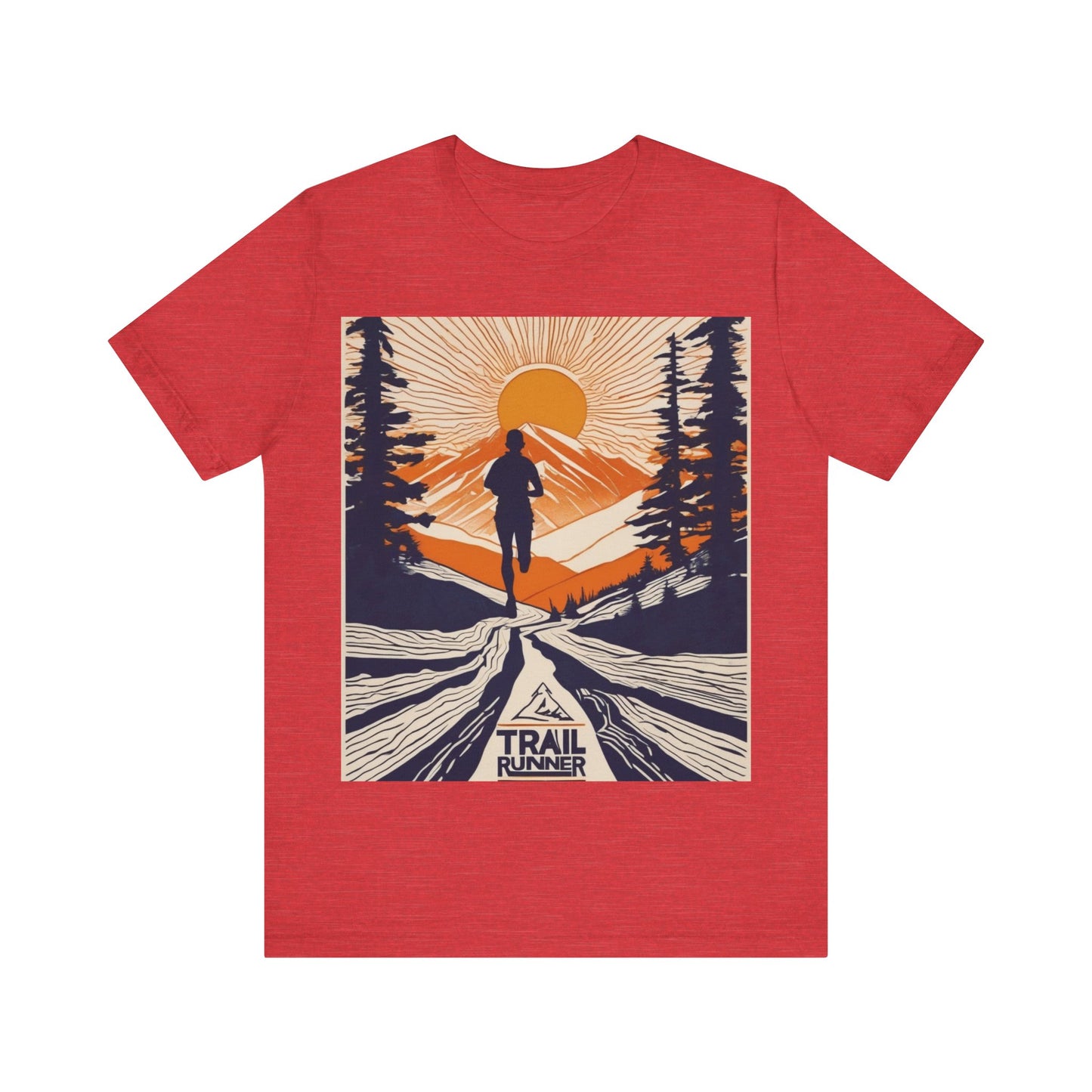 boostlete-iron-intent-scene-trail-glitch-badge-0100 — Unisex Jersey Short Sleeve (B+C 3001)