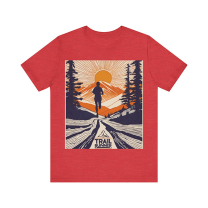 boostlete-iron-intent-scene-trail-glitch-badge-0100 — Unisex Jersey Short Sleeve (B+C 3001)