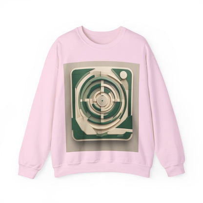 boostlete-mile-by-mile-icon-target-3d-modern-0306 — Unisex Heavy Blend Crewneck (G18000)