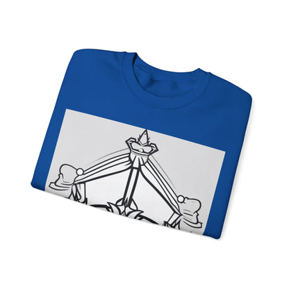 boostlete-quiet-power-icon-crown-outline-badge-0130 — Unisex Heavy Blend Crewneck Sweatshirt (Gildan)