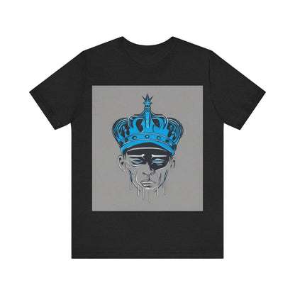 boostlete-am-crew-icon-crown-grainy-monoline-0022 — Unisex Jersey Short Sleeve (B+C 3001)