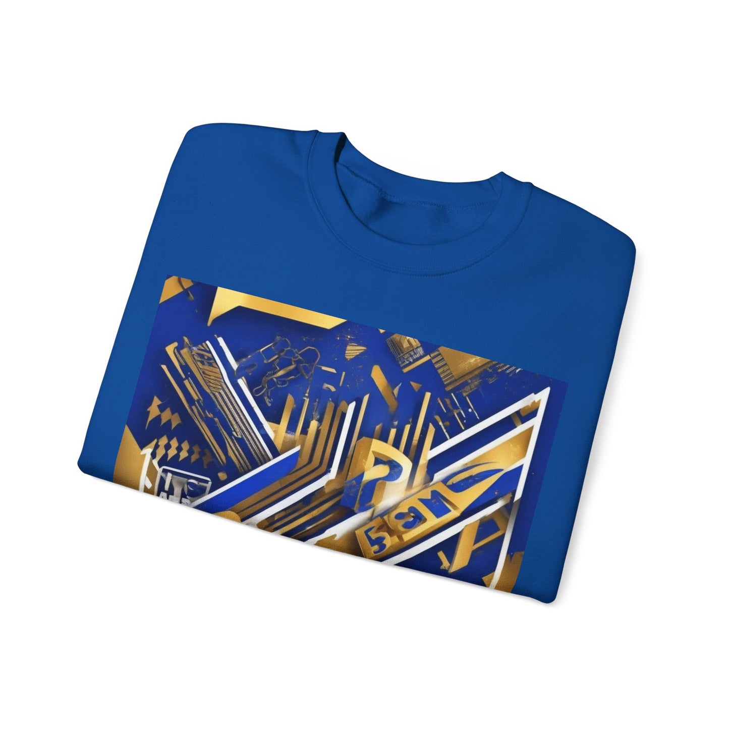 boostlete-am-crew-type-progress-beats-perfect-diagonal-modern-0209 — Unisex Heavy Blend Crewneck Sweatshirt (Gildan)