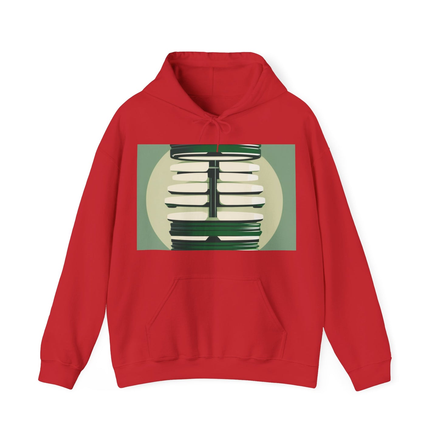 boostlete-recovery-progress-icon-barbell-glitch-vector-1746 — Unisex Heavy Blend Hoodie (G18500)