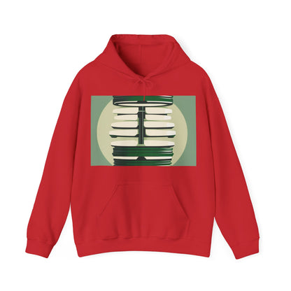 boostlete-recovery-progress-icon-barbell-glitch-vector-1746 — Unisex Heavy Blend Hoodie (G18500)