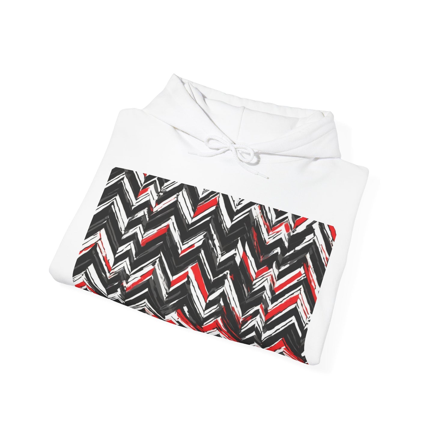boostlete-am-crew-pattern-chevron-geometric-0659 — Unisex Heavy Blend Hoodie (G18500)