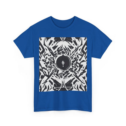 boostlete-am-crew-icon-flame-matte-geometric-0286 — Unisex Heavy Cotton Tee (Gildan 5000)