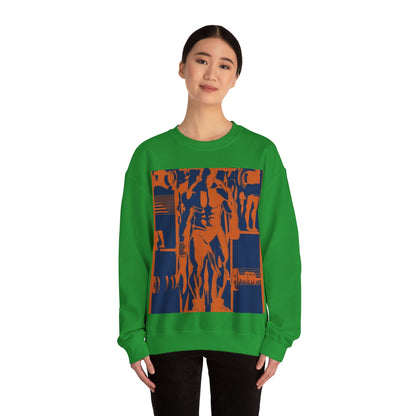 boostlete-rise-grind-scene-deadlift-3d-paper-0812 — Unisex Heavy Blend Crewneck (G18000)