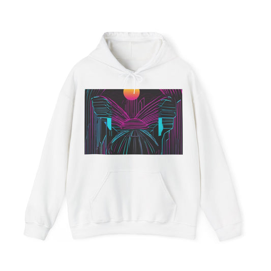 boostlete-rise-grind-icon-sunrise-motion-paper-0962 — Unisex Heavy Blend Hoodie (G18500)