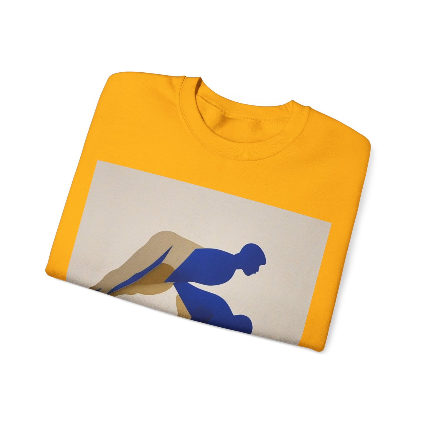 boostlete-mile-by-mile-scene-push-up-duotone-paper-0040 — Unisex Heavy Blend Crewneck Sweatshirt (Gildan)