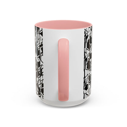boostlete-field-day-pattern-micro-blueprint-0927 — Accent Mug 11/15oz
