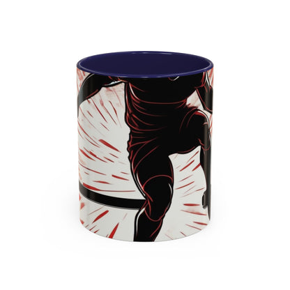 boostlete-recovery-progress-scene-hurdler-halftone-engraved-0212 — Accent Mug 11oz/15oz