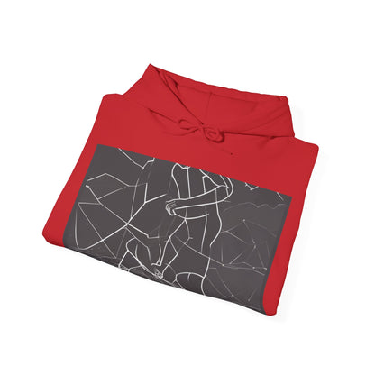 boostlete-pr-season-scene-runner-outline-geometric-1072 — Unisex Heavy Blend Hoodie (G18500)
