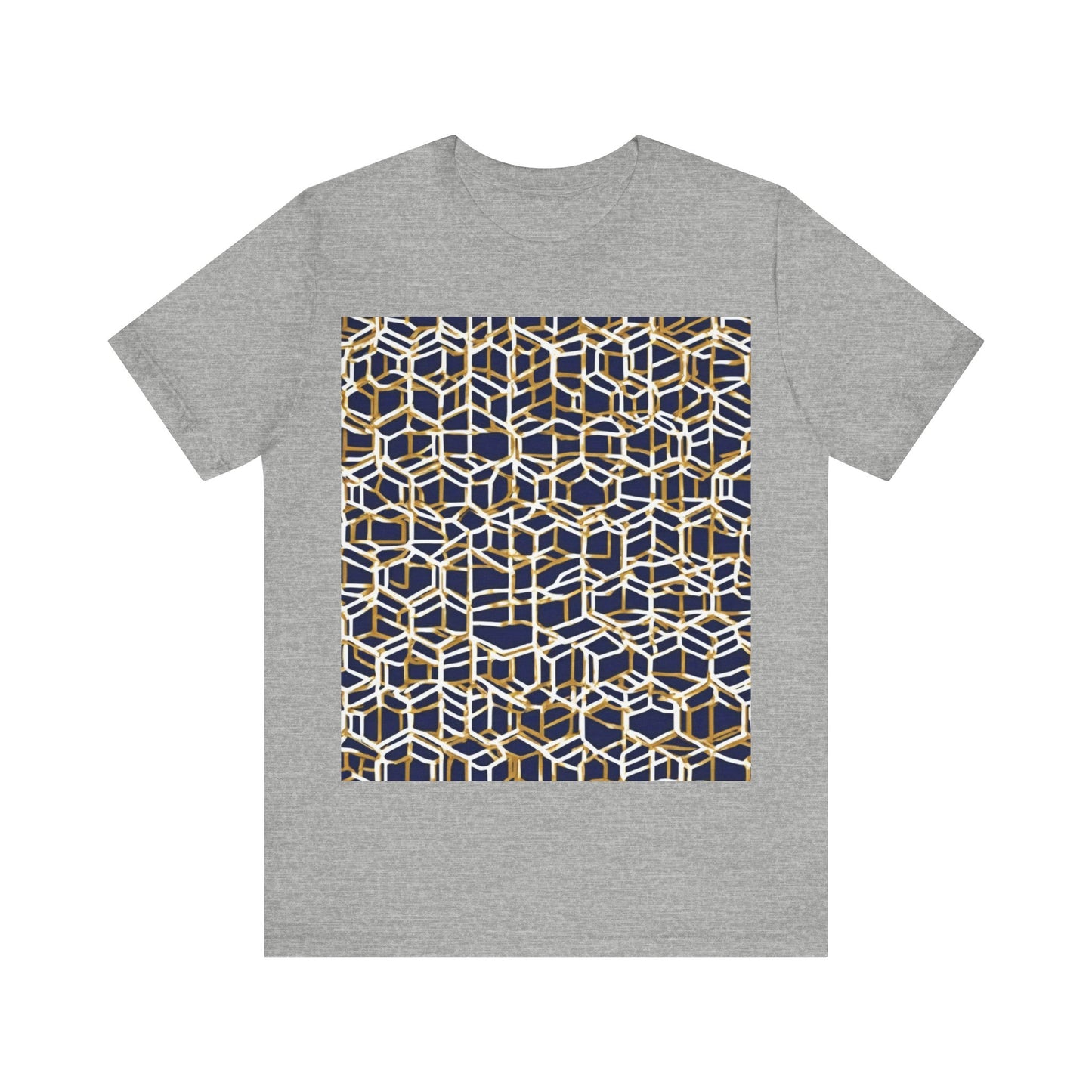 boostlete-am-crew-pattern-hex-industrial-0131 — Unisex Jersey Short Sleeve (B+C 3001)