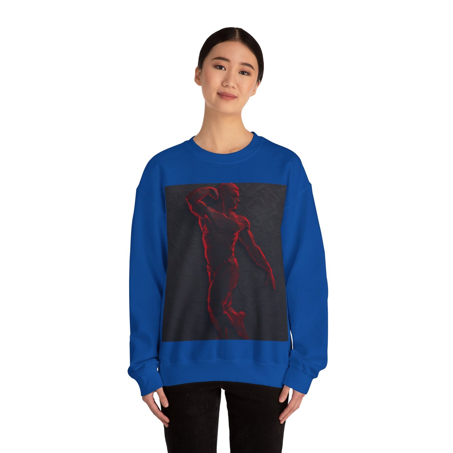 boostlete-rise-grind-scene-yogi-3d-isometric-0204 — Unisex Heavy Blend Crewneck Sweatshirt (Gildan)