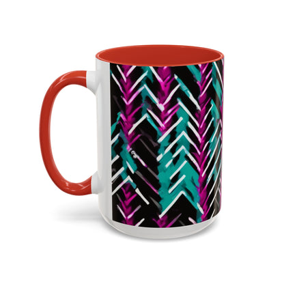 boostlete-recovery-progress-pattern-chevron-retro-0243 — Accent Mug 11/15oz