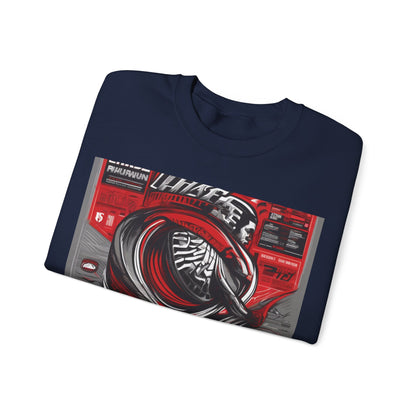 boostlete-field-day-type-chase-capacity-big-monoline-0813 — Unisex Heavy Blend Crewneck (G18000)