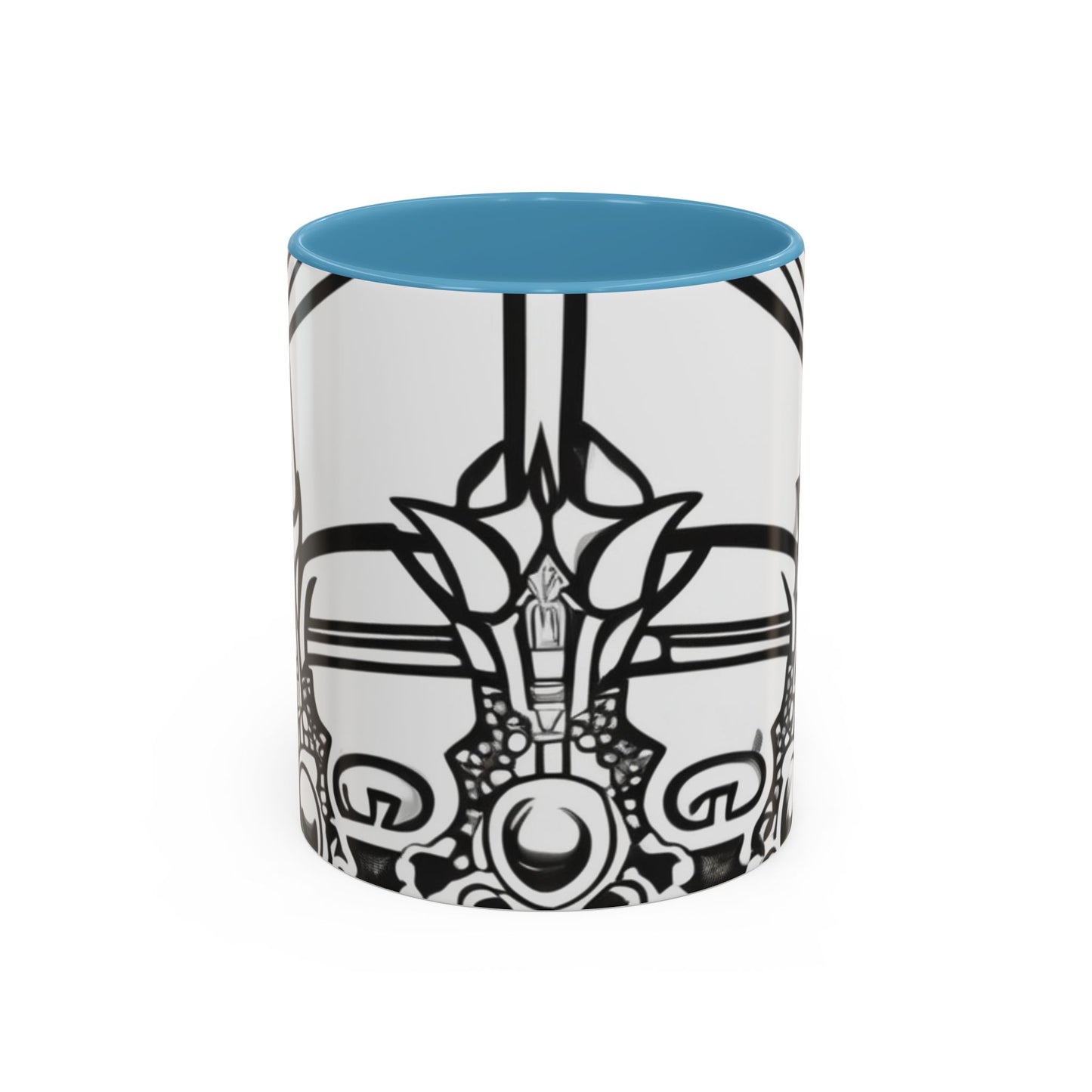 boostlete-quiet-power-icon-crown-outline-badge-0130 — Accent Mug 11oz/15oz