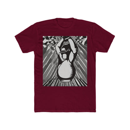 boostlete-iron-intent-scene-kettlebell-grainy-modern-0276 — Unisex Cotton Crew Tee (NL 3600)