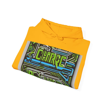 boostlete-pr-season-type-charge-train-recover-outline-over-solid-geometric-0129 — Unisex Heavy Blend Hooded Sweatshirt (Gildan)