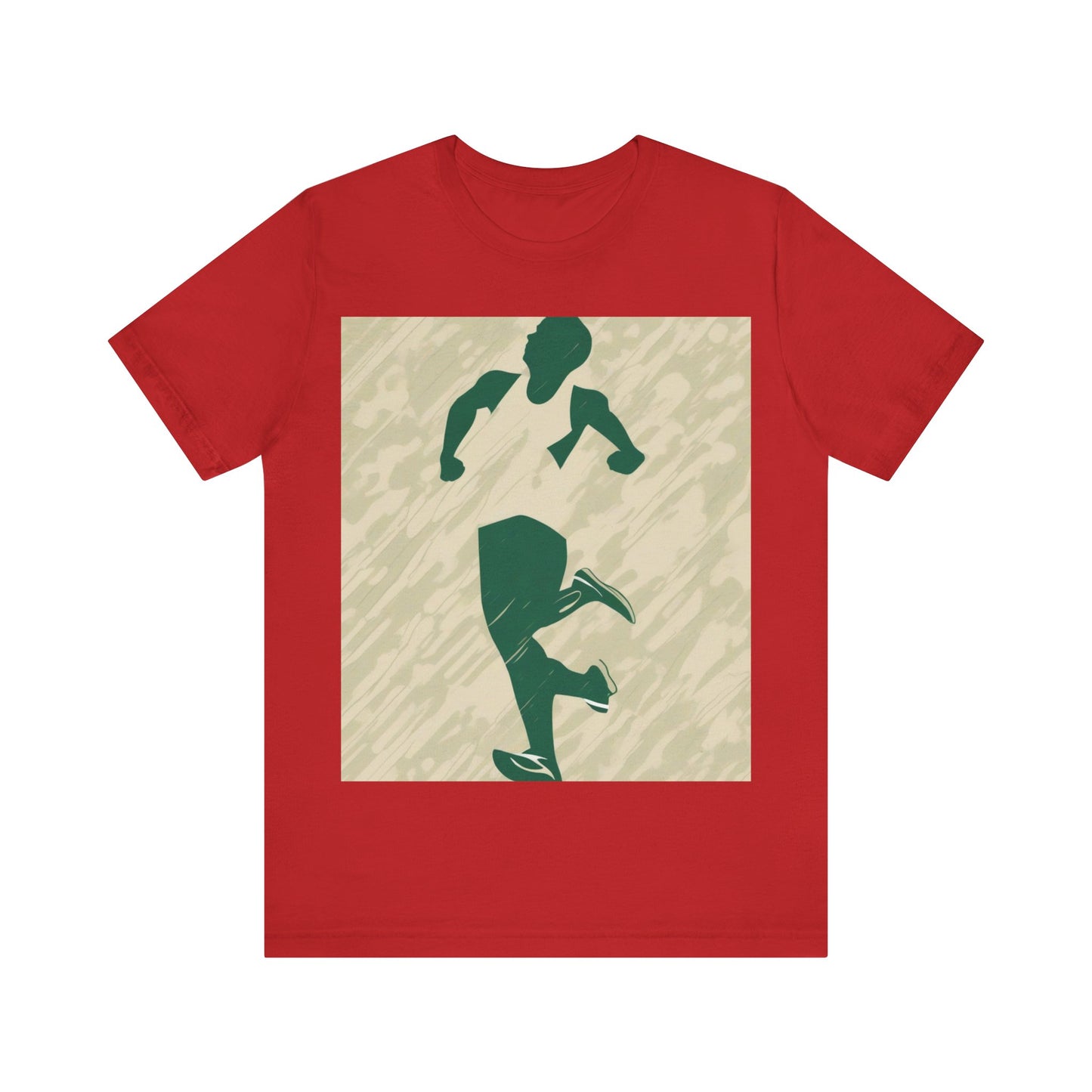 boostlete-am-crew-icon-runner-grainy-blueprint-0134 — Unisex Jersey Short Sleeve (B+C 3001)