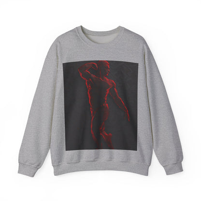 boostlete-rise-grind-scene-yogi-3d-isometric-0204 — Unisex Heavy Blend Crewneck Sweatshirt (Gildan)