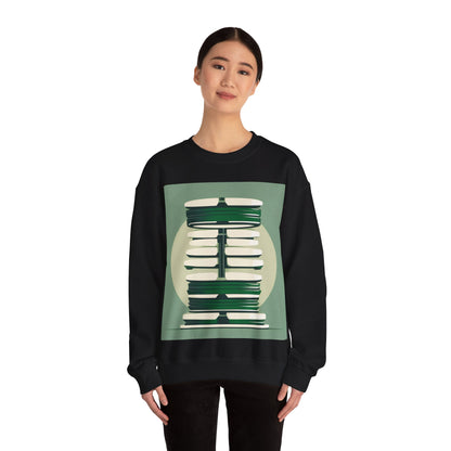 boostlete-recovery-progress-icon-barbell-glitch-vector-1746 — Unisex Heavy Blend Crewneck (G18000)