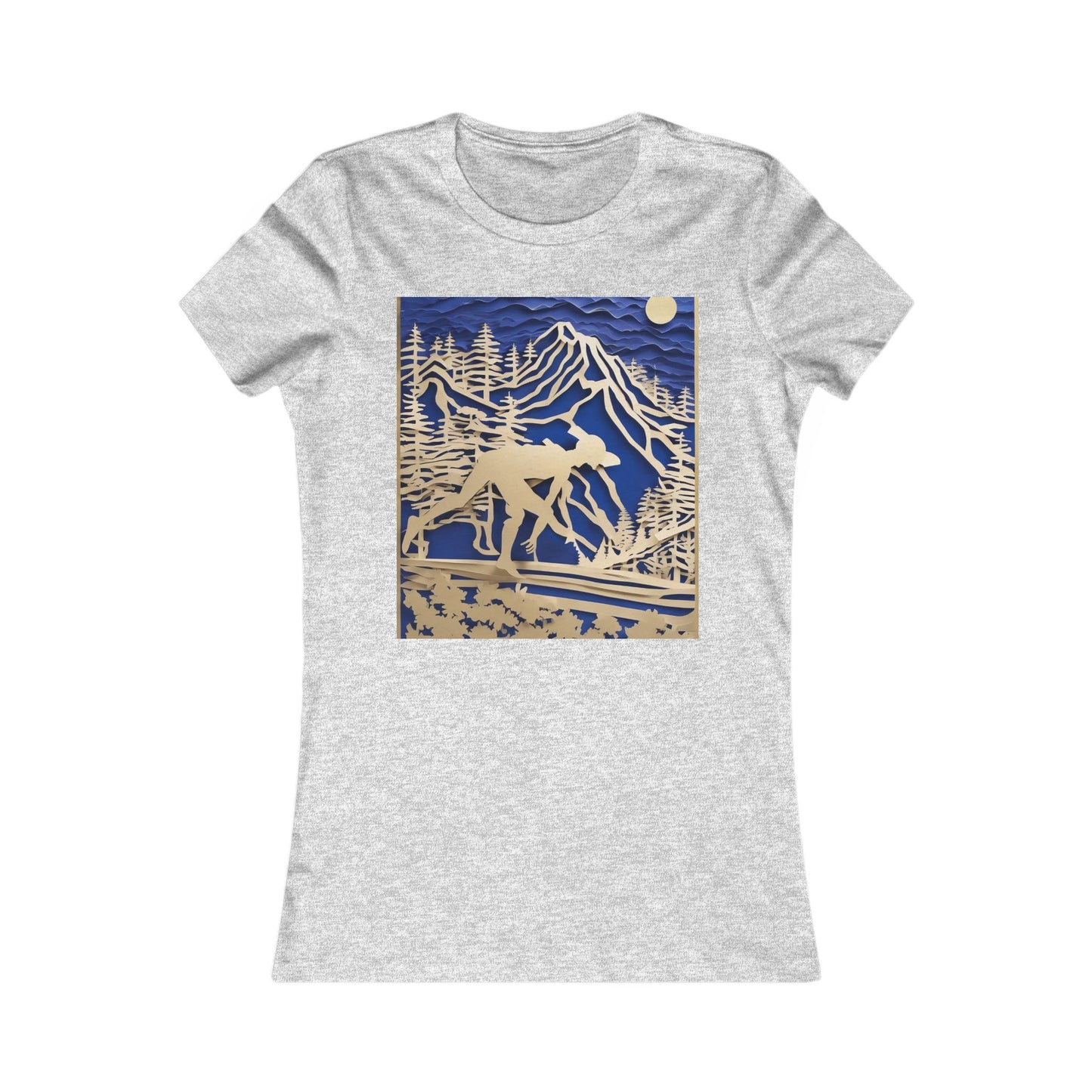 boostlete-recovery-progress-scene-trail-3d-paper-0176 — Women's Favorite Tee (B+C 6004)