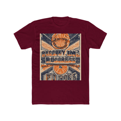 boostlete-boost-mode-type-recovery-progress-outline-over-solid-badge-0161 — Unisex Cotton Crew Tee (NL 3600)