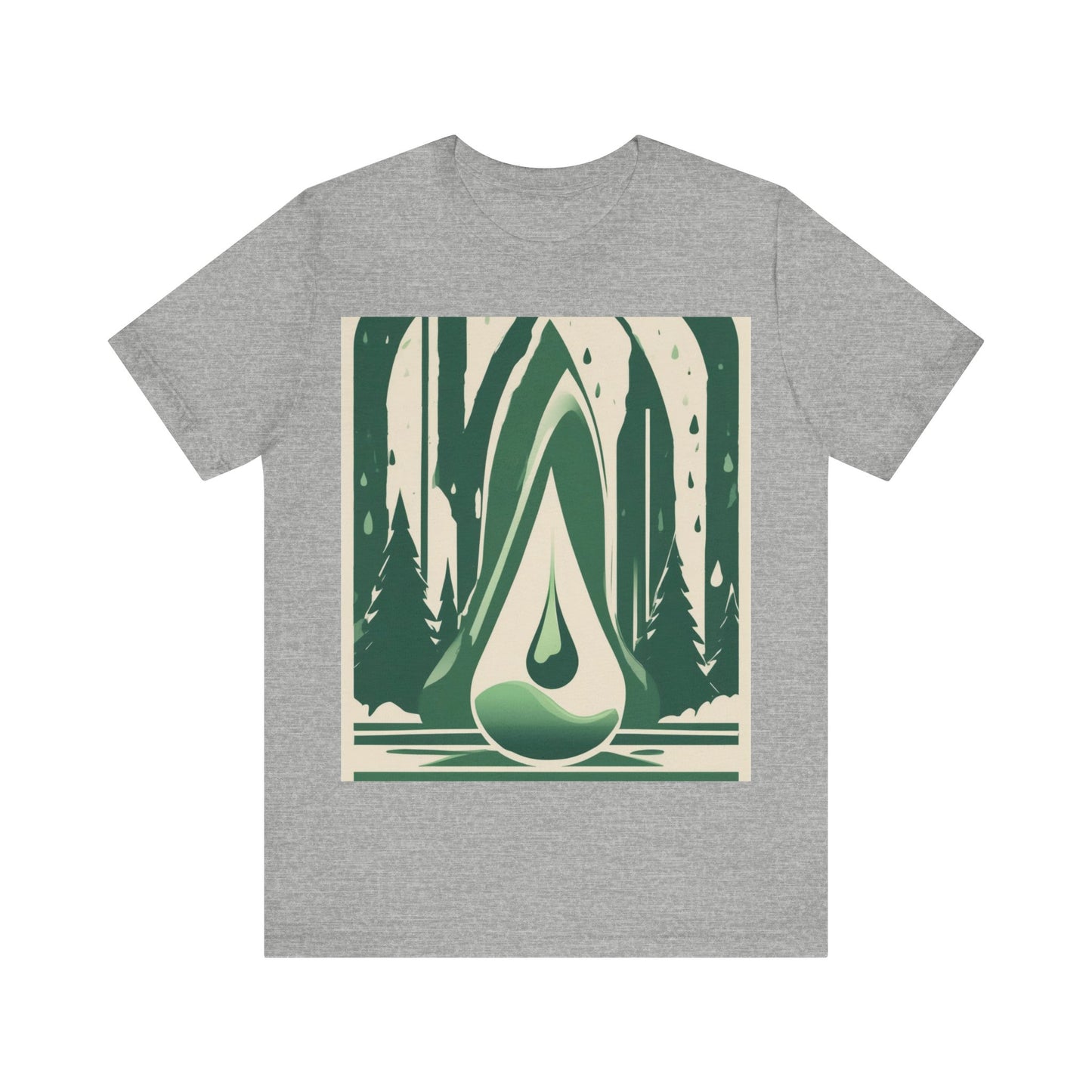 boostlete-quiet-power-icon-water-glitch-retro-0186 — Unisex Jersey Short Sleeve (B+C 3001)