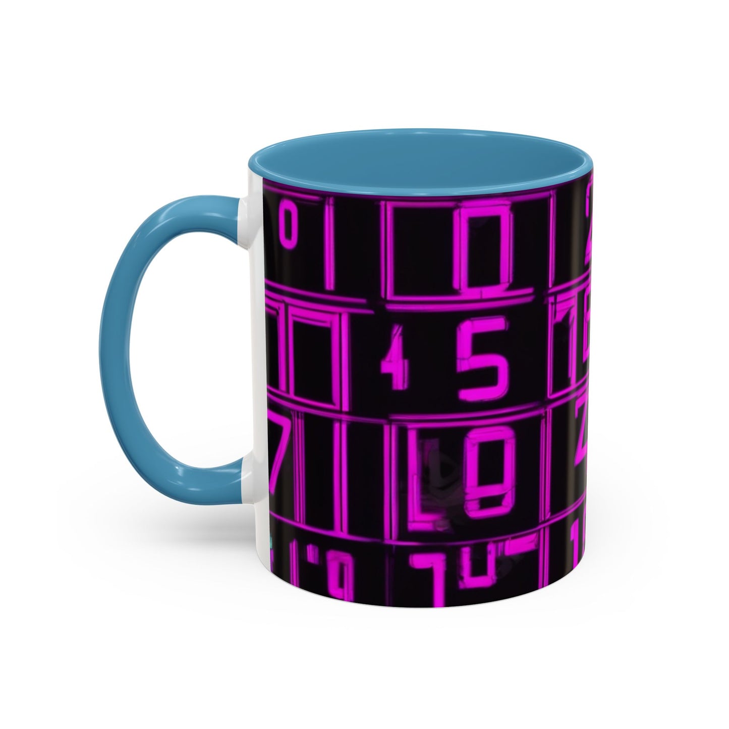 boostlete-iron-intent-pattern-plate-number-retro-0227 — Accent Mug 11oz/15oz