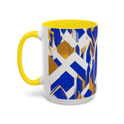 boostlete-field-day-icon-flame-glitch-geometric-0090 — Accent Mug 11oz/15oz