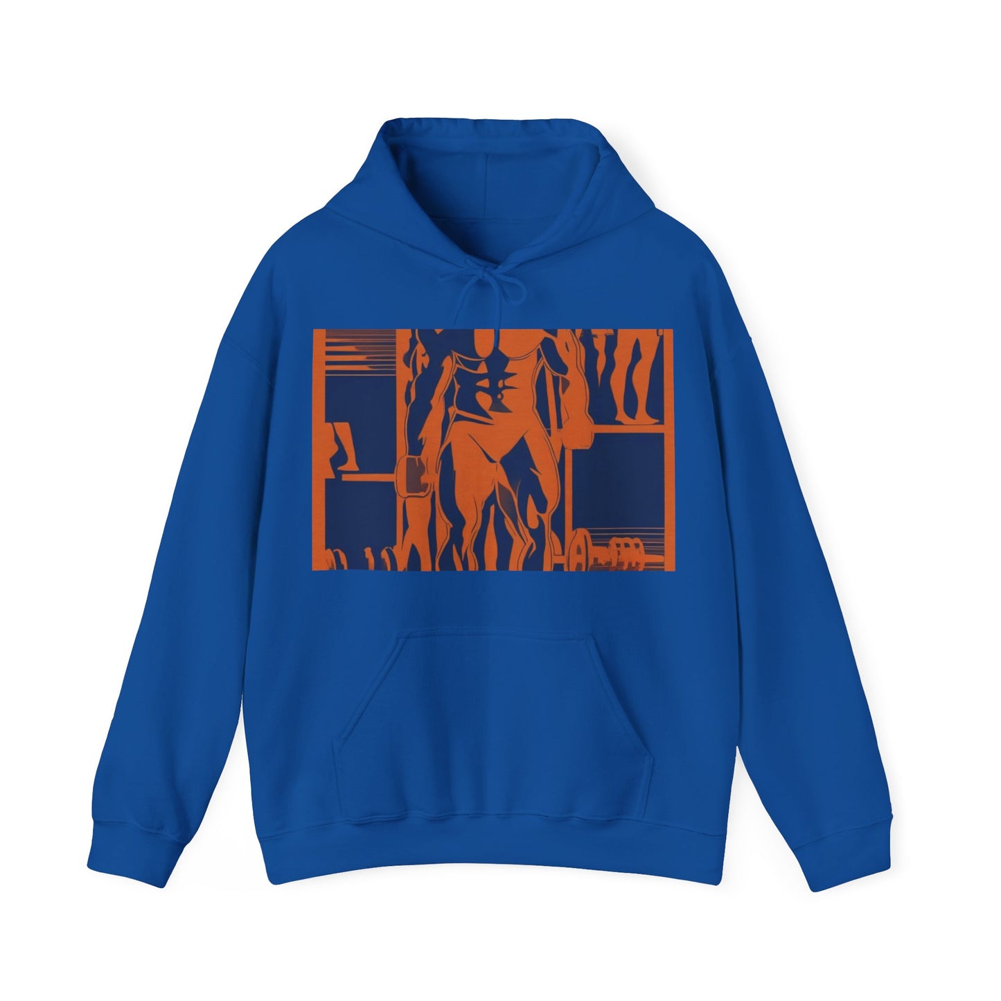 boostlete-rise-grind-scene-deadlift-3d-paper-0812 — Unisex Heavy Blend Hoodie (G18500)