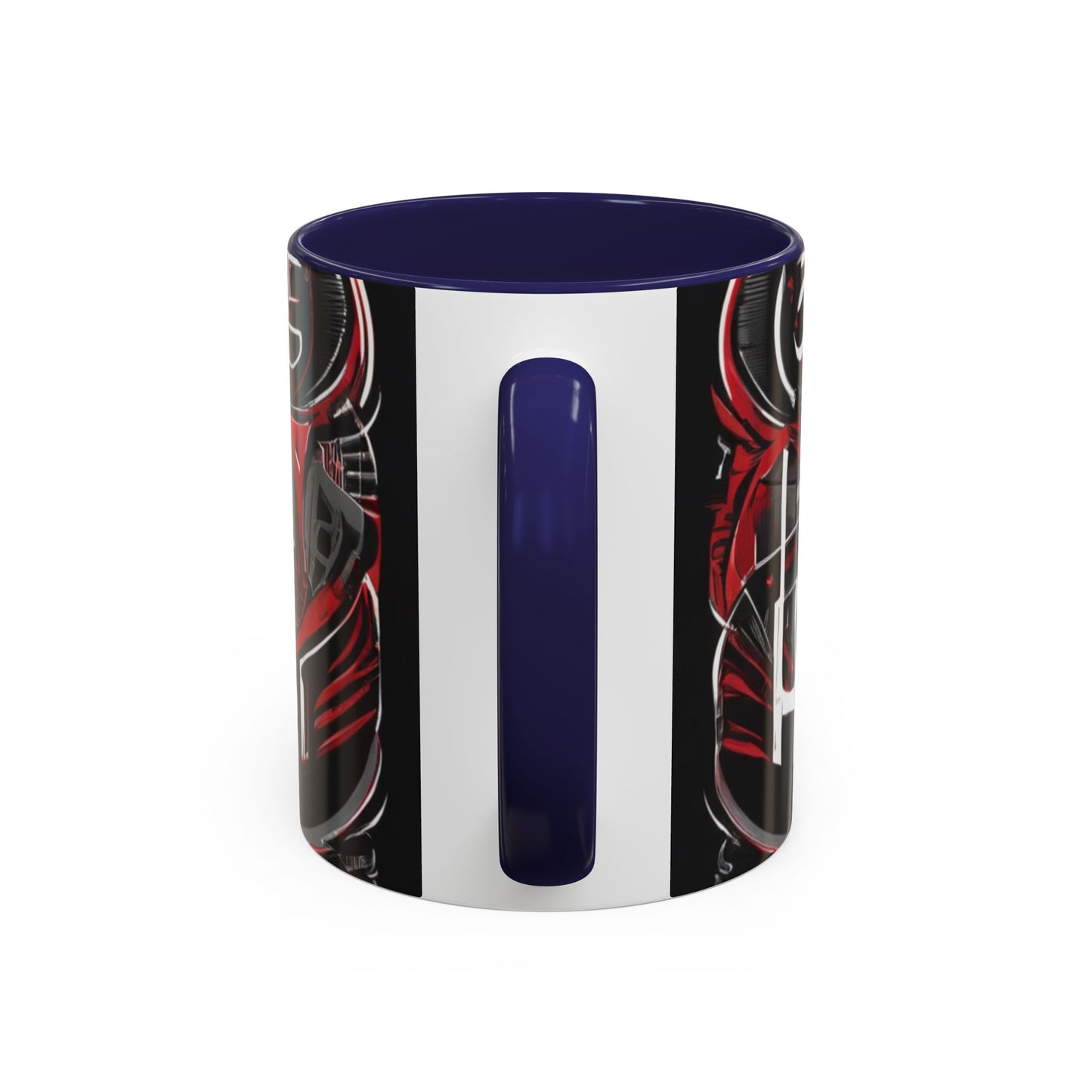 boostlete-boost-mode-type-win-the-day-outline-over-solid-monoline-0477 — Accent Mug 11/15oz
