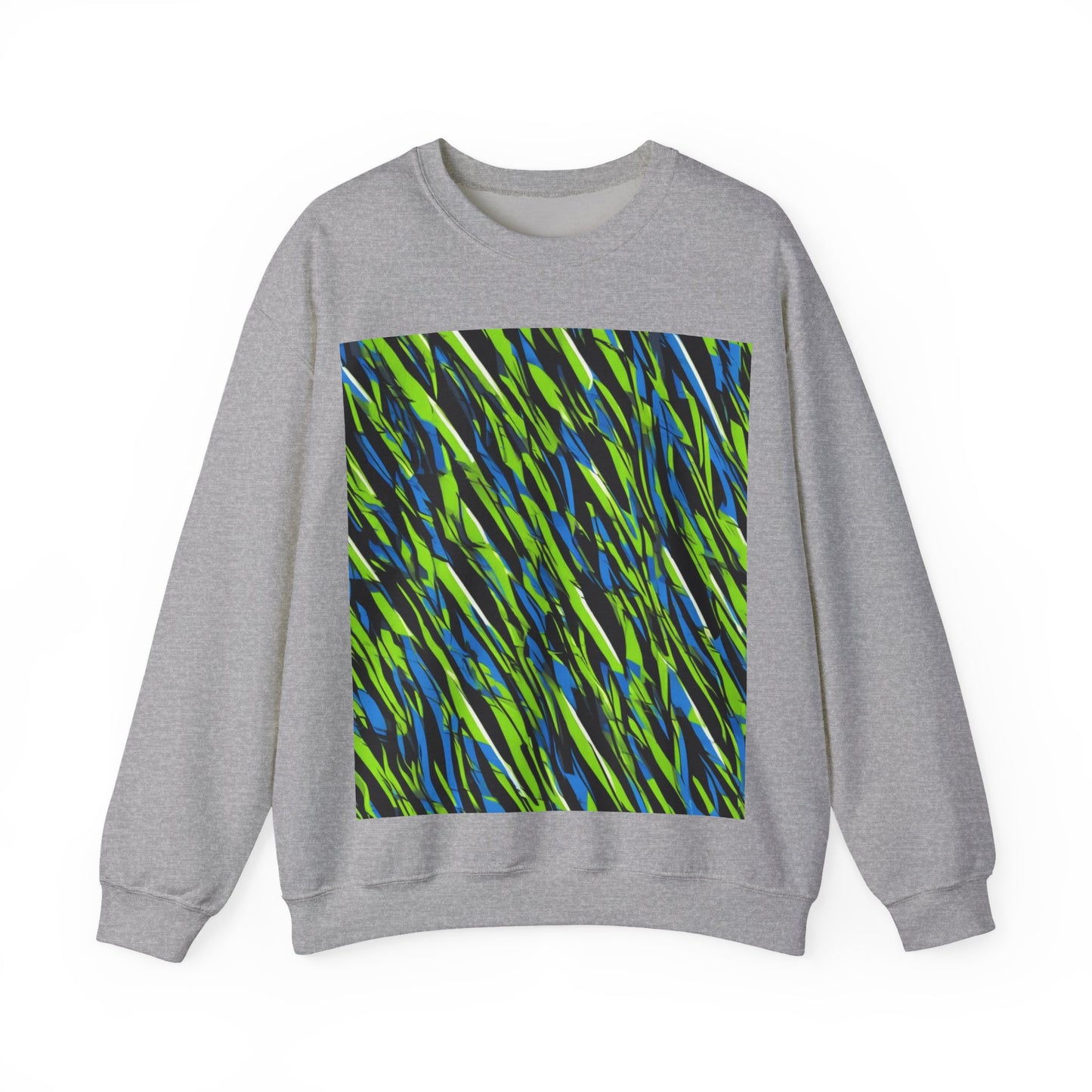 boostlete-iron-intent-pattern-sprint-vector-0219 — Unisex Heavy Blend Crewneck Sweatshirt (Gildan)