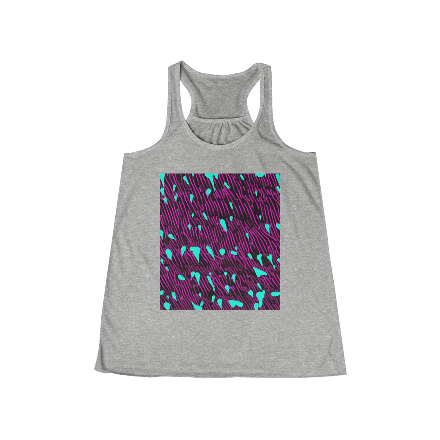boostlete-am-crew-pattern-dotted-vector-0027 — Women's Flowy Racerback Tank (B+C 8800)