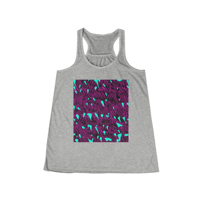 boostlete-am-crew-pattern-dotted-vector-0027 — Women's Flowy Racerback Tank (B+C 8800)