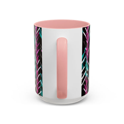boostlete-recovery-progress-pattern-chevron-retro-0243 — Accent Mug 11/15oz