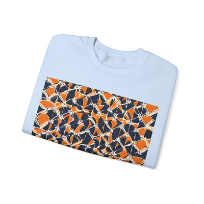 boostlete-headspace-pattern-plate-number-badge-0387 — Unisex Heavy Blend Crewneck (G18000)