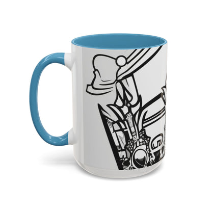 boostlete-quiet-power-icon-crown-outline-badge-0130 — Accent Mug 11oz/15oz